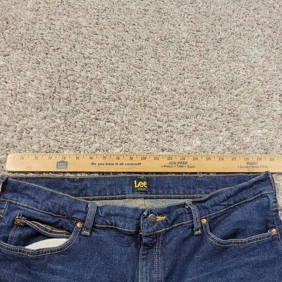 Lee Jeans Men’s 40x30 Legendary Slim Straight Dark Wash Denim - Picture 4 of 9